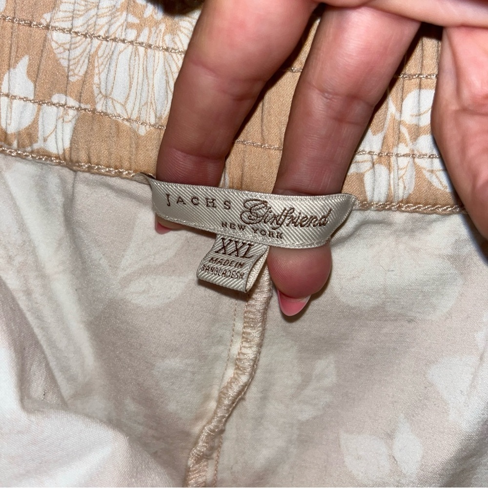 Jachs Floral Tan chino Women's Shorts Size XXL pockets - Picture 4 of 10